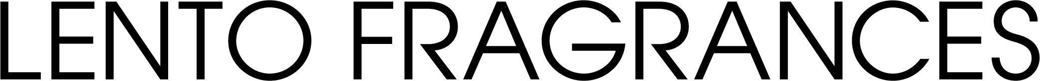 LENTO FRAGRANCES LOGO IN BLACK