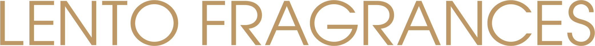 LENTO FRAGRANCES LOGO IN GOLD